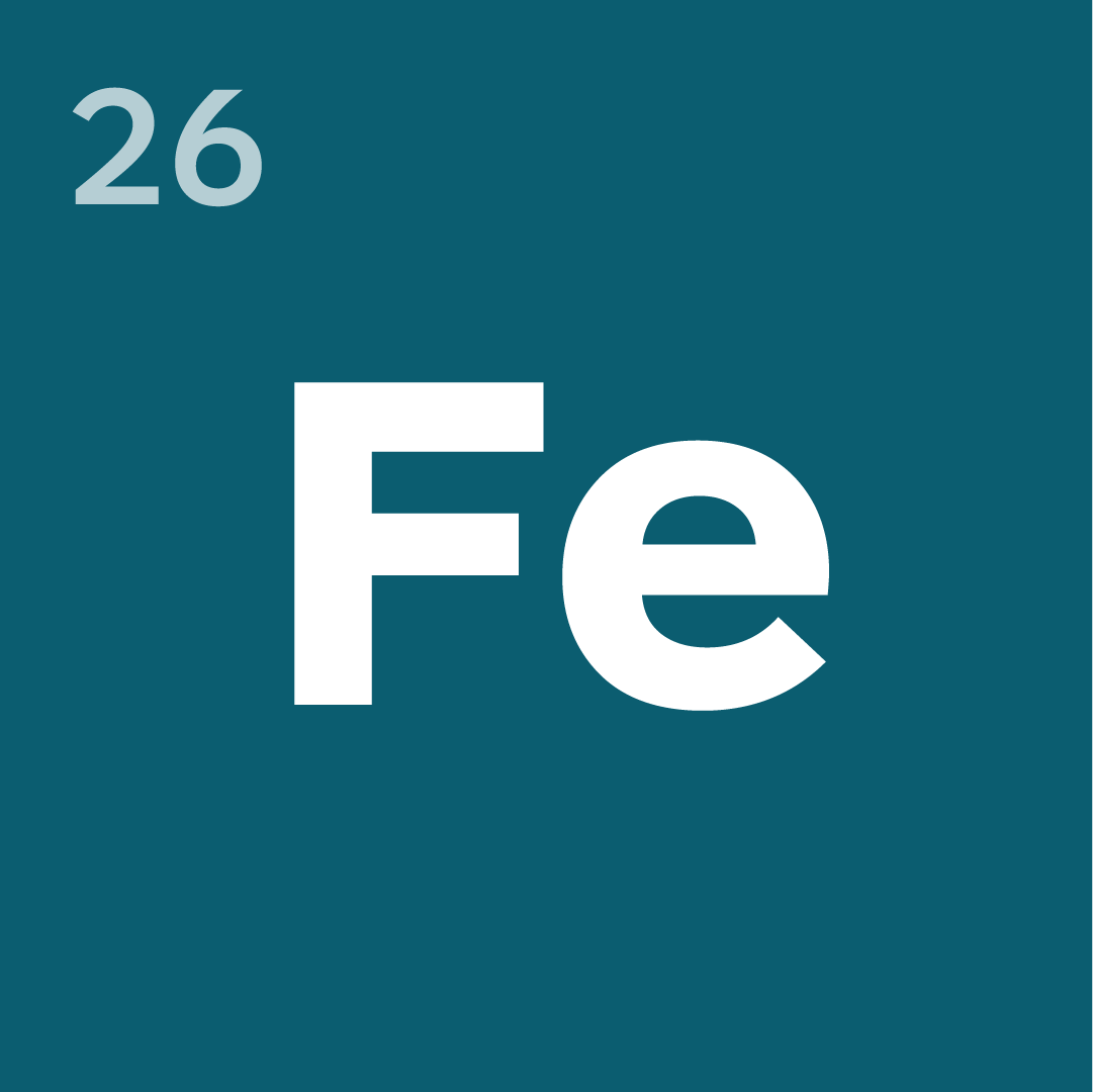 Fe chemical element periodic table style